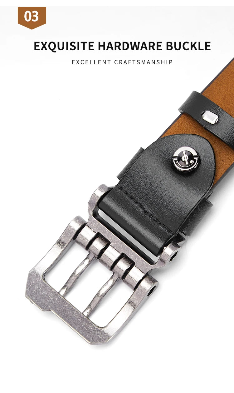 Men's High-Quality Genuine Leather Belt