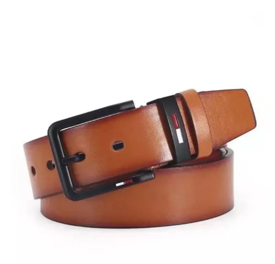 Men's PU Leather Alloy Pin Buckle Belt