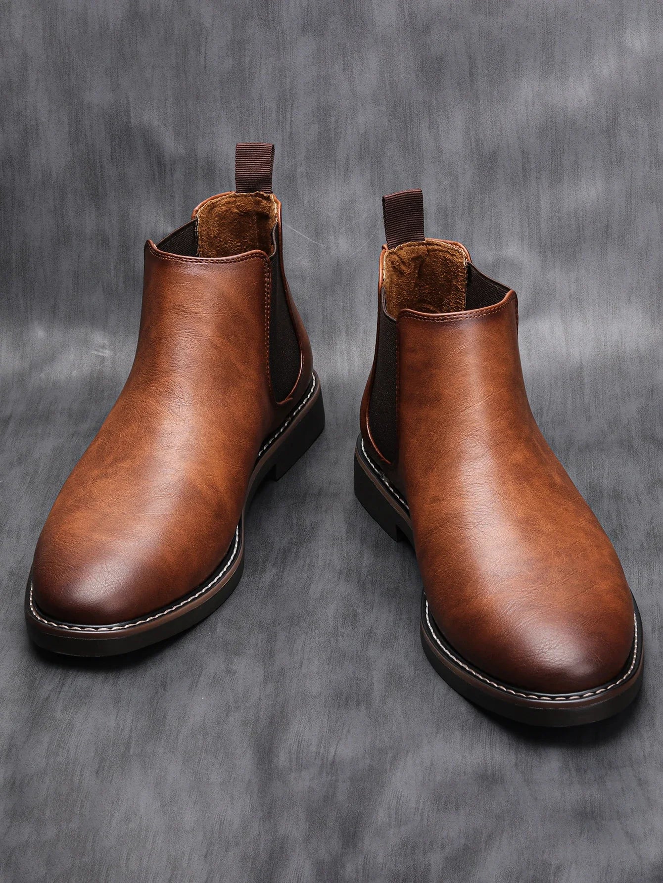 Retro Men's Leather Chelsea Boots