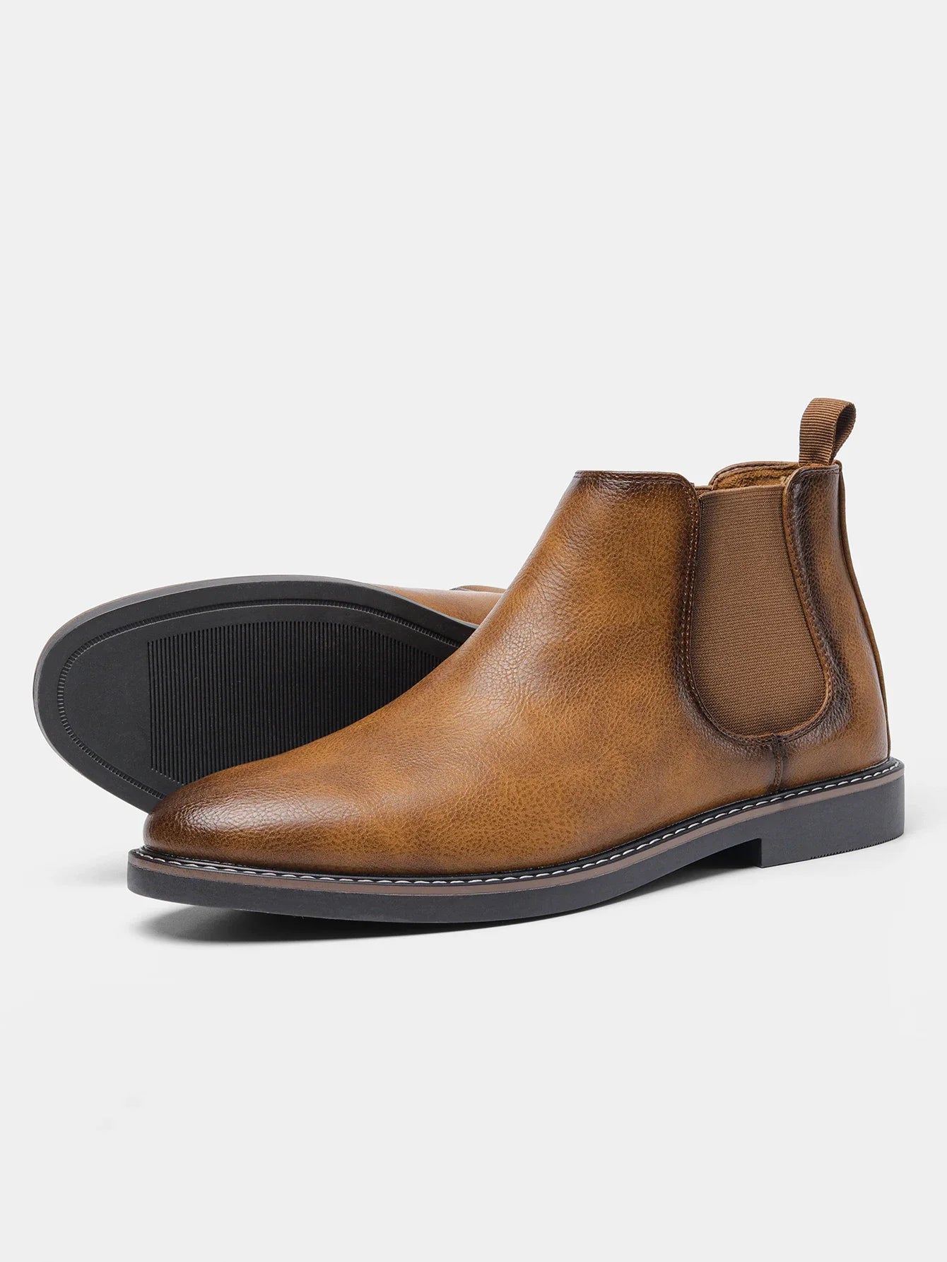 Retro Men's Leather Chelsea Boots