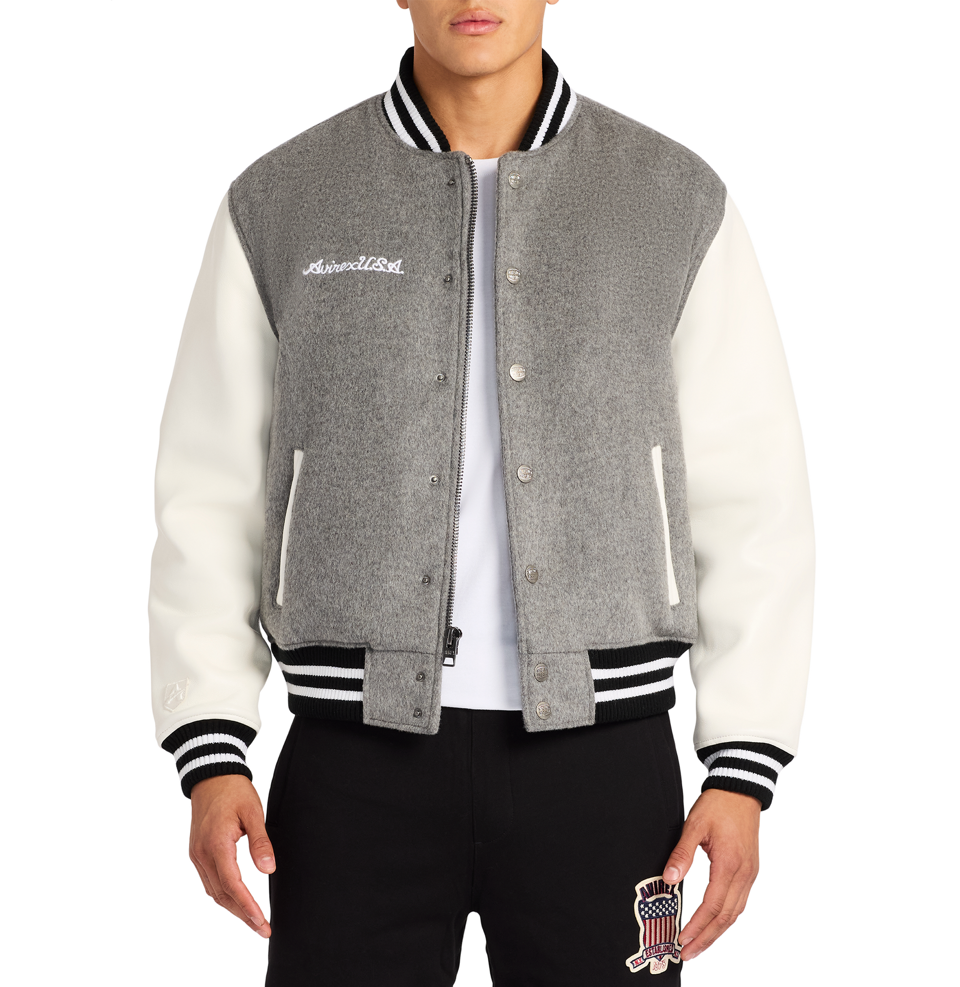 WOOL LEATHER VARSITY JACKET