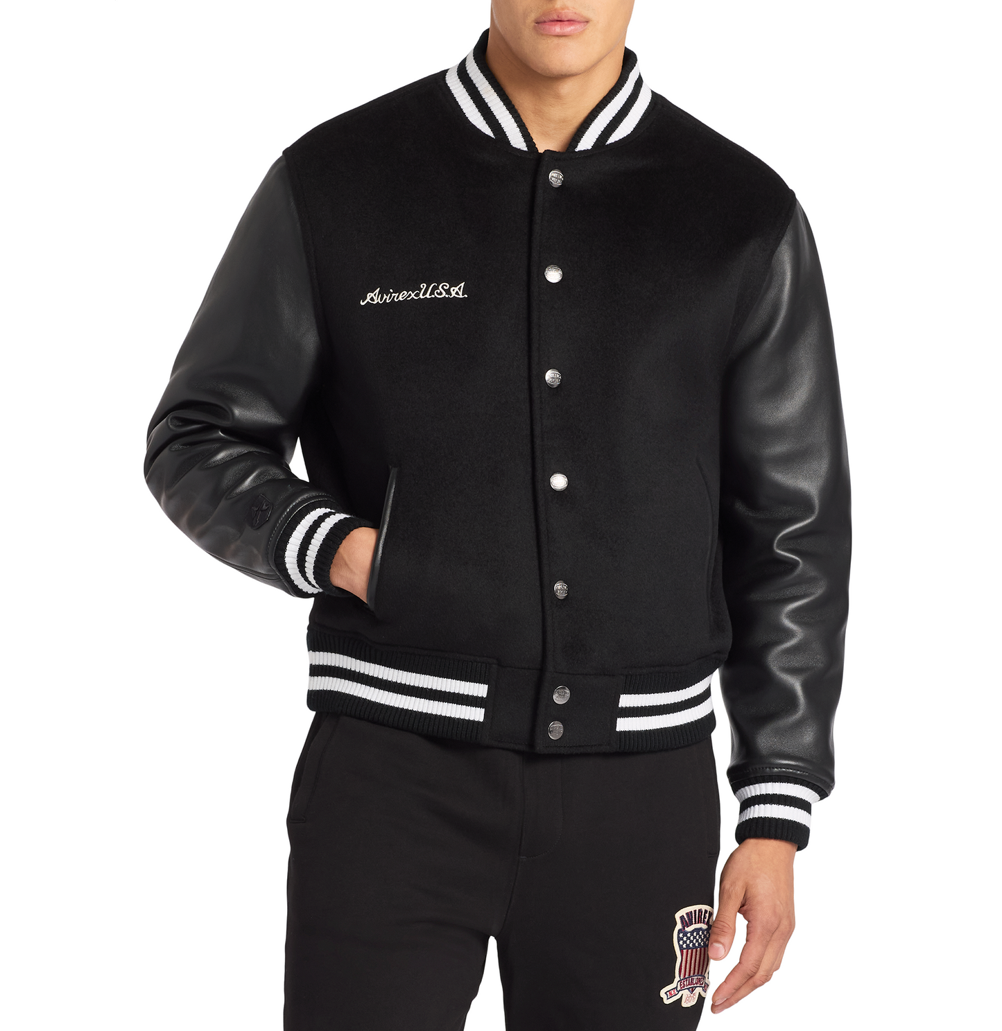 WOOL LEATHER VARSITY JACKET