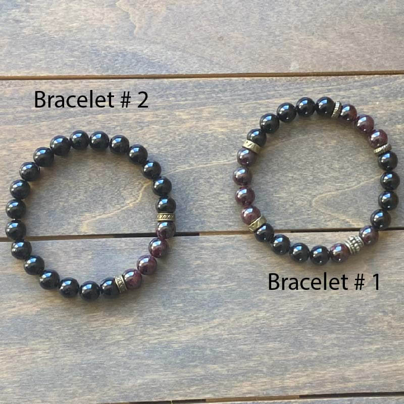 Couple Bracelet | Garnet