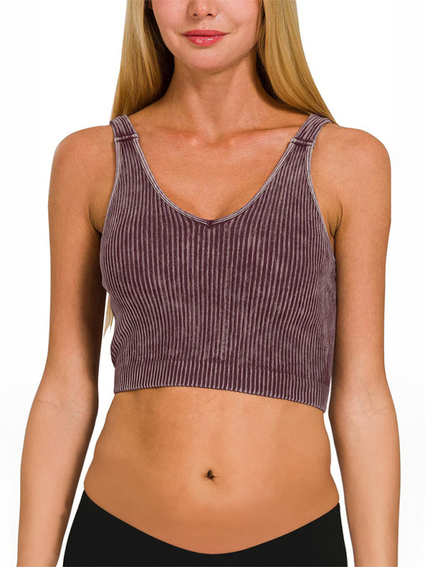 Women's solid color sports casual camisole