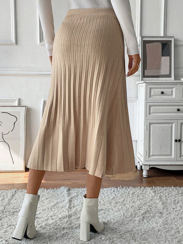 New Pleated Knit Skirt