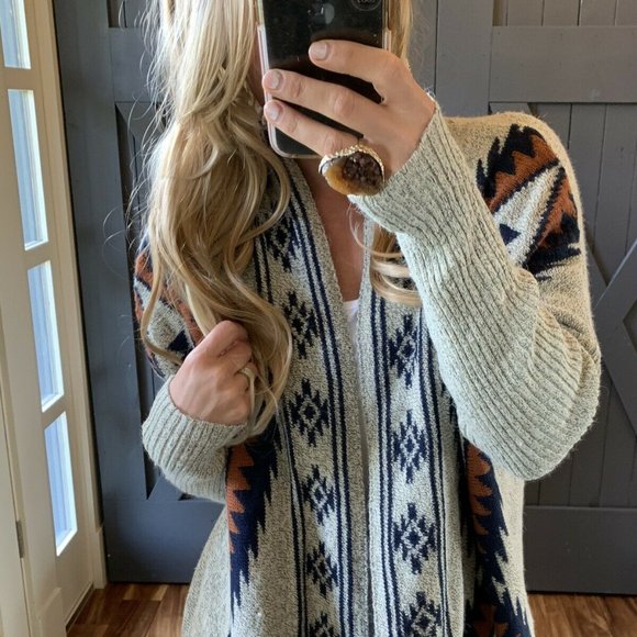 Wyoming Grey Long Cardigan Sweater