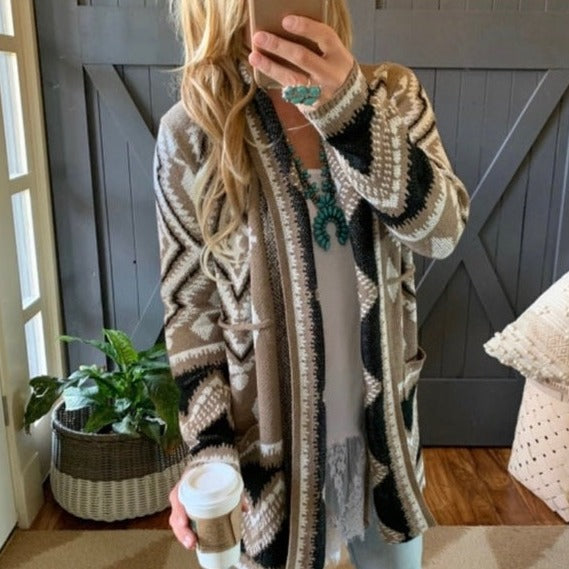 Harper Knitted Soft Wool Blend Cardigan Sweater Coat