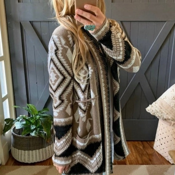 Harper Knitted Soft Wool Blend Cardigan Sweater Coat