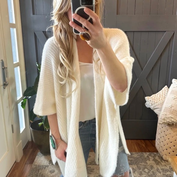 Cedar River Cream Oversized Cardigan Sweater