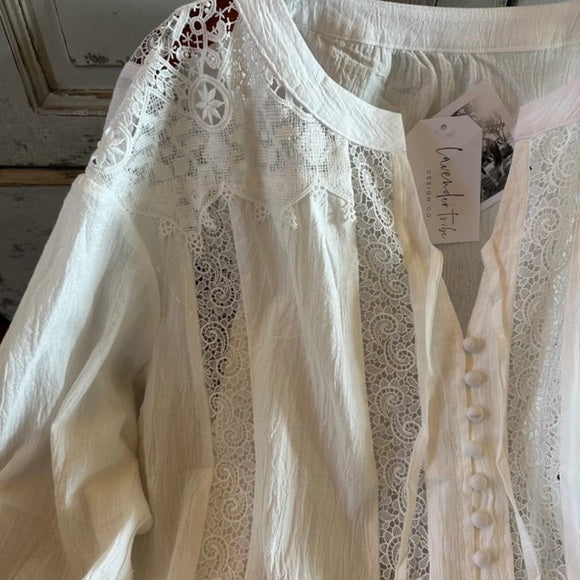 Robinson Canyon White Lace Blouse