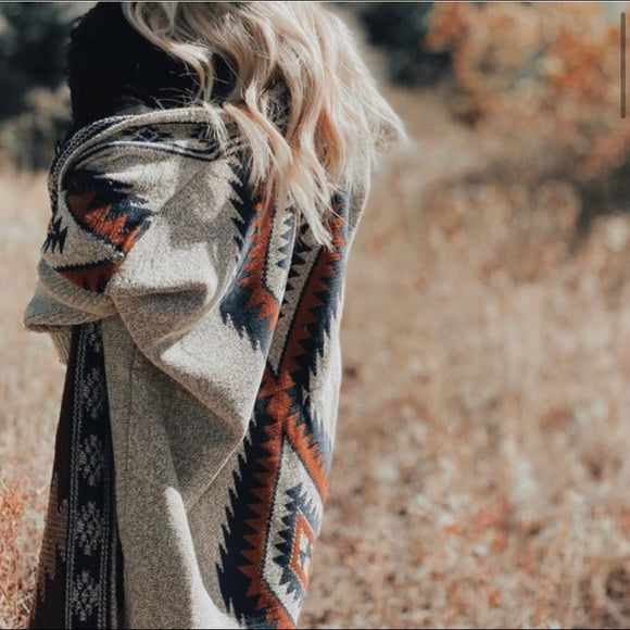 Wyoming Grey Long Cardigan Sweater