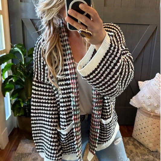 Hadley Oversized Cozy Crochet Yarn Cardigan Sweater