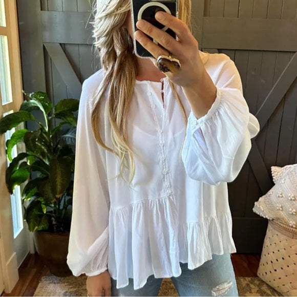 Bettina Chiffon Asymmetrical Blouse