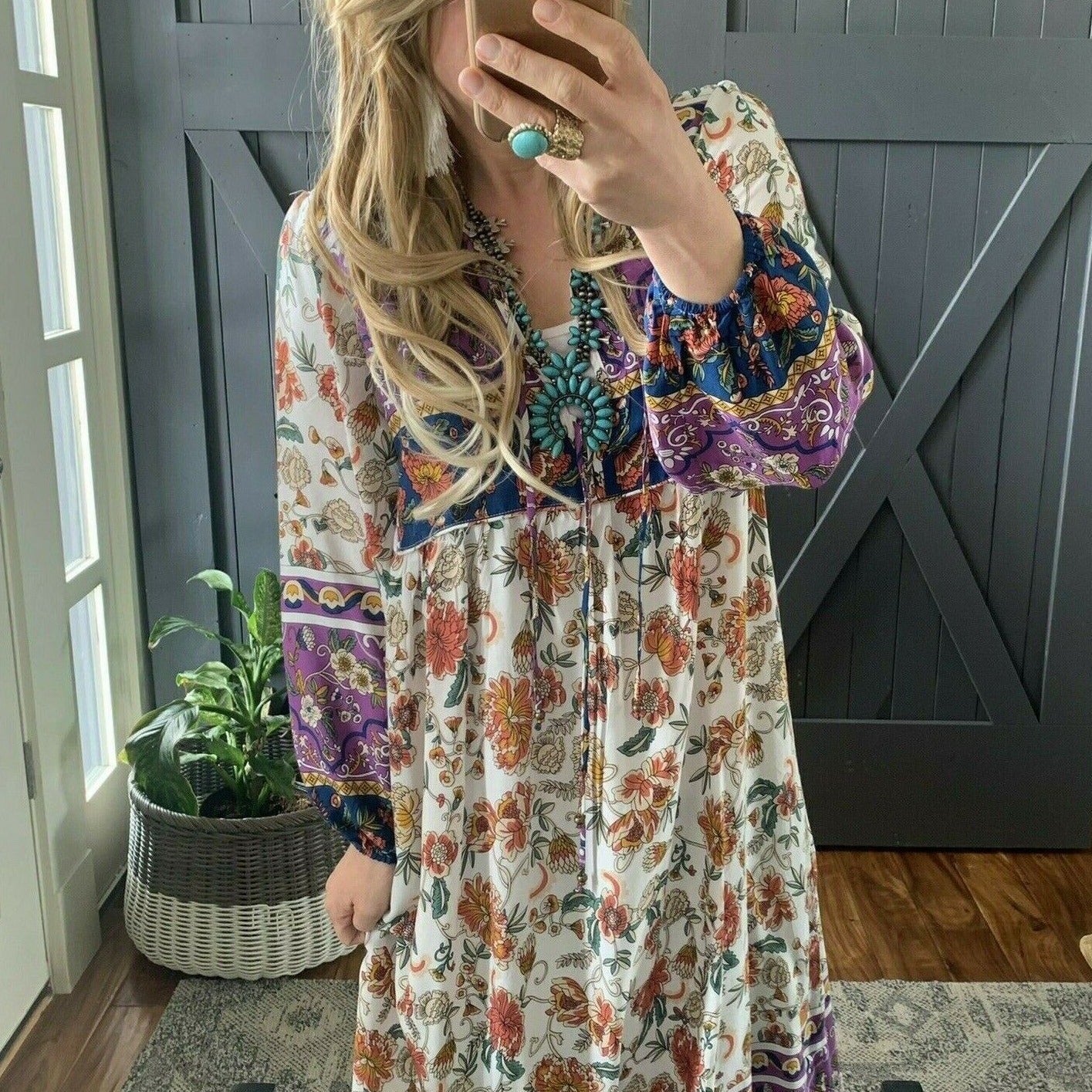 Kelly Bohemian Floral Maxi Dress