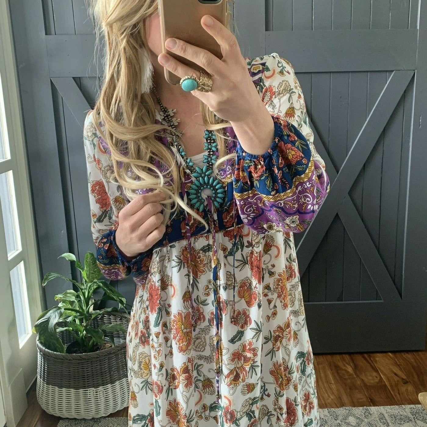 Kelly Bohemian Floral Maxi Dress